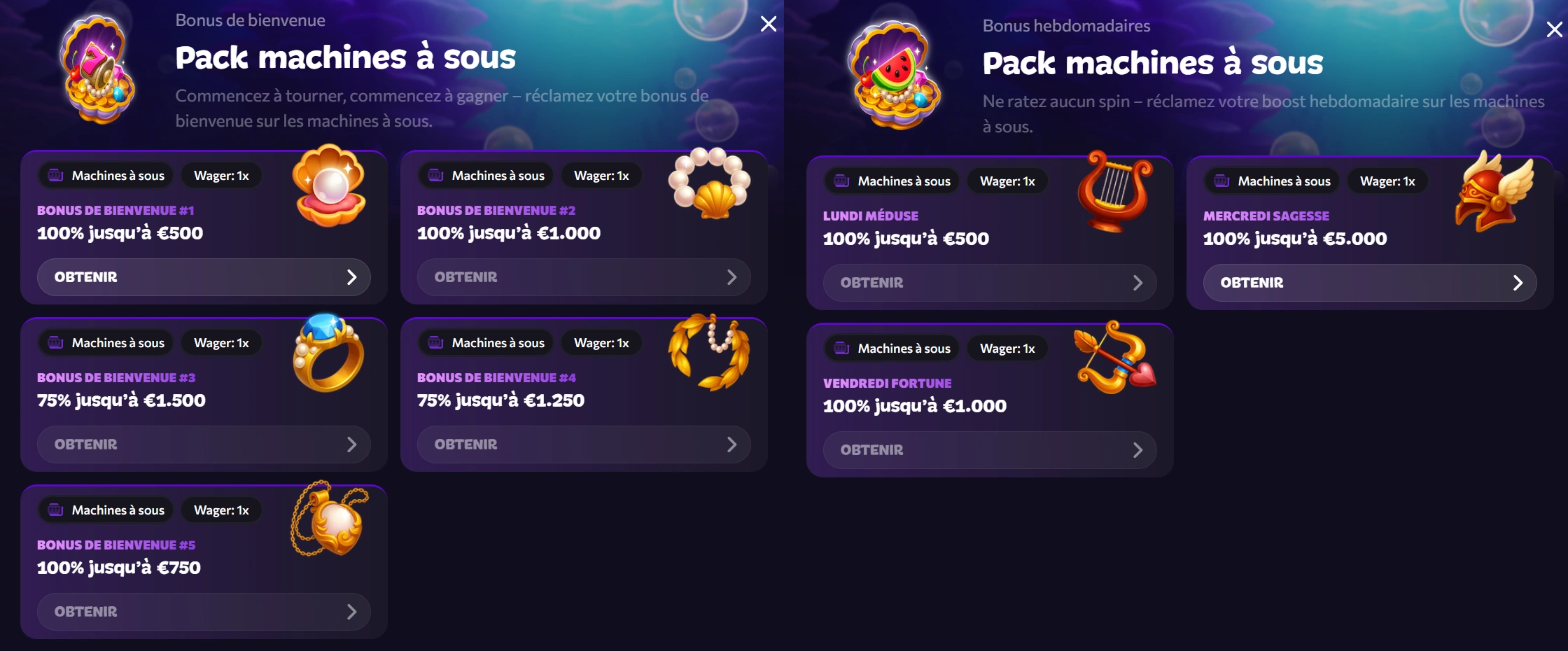 Aphrodite Casino bonussen en promoties